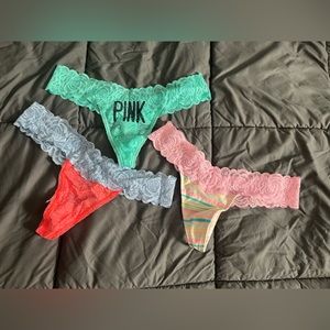 Pink by Victoria secret thongs